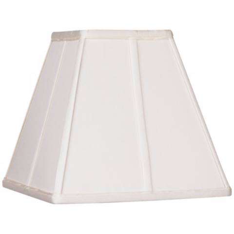 Ivory Classic Square Shade 5.25x10x9 (Spider) - #23875 | Lamps Plus