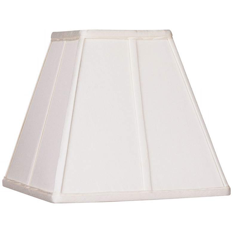 Image 1 Ivory Classic Square Shade 5.25x10x9 (Spider)