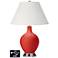 Ivory Empire 2-Light Lamp - 2 Outlets and USB in Cherry Tomato