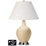 Ivory Empire 2-Light Lamp - 2 Outlets and USB in Colonial Tan