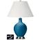 Ivory Empire 2-Light Lamp - 2 Outlets and USB in Mykonos Blue