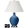 Ivory Empire 2-Light Lamp - 2 Outlets and USB in Regatta Blue