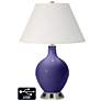 Ivory Empire 2-Light Lamp - 2 Outlets and USB in Valiant Violet