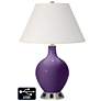 Ivory Empire 2-Light Table Lamp - 2 Outlets and USB in Acai