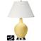 Ivory Empire 2-Light Table Lamp - 2 Outlets and USB in Butter Up