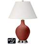 Ivory Empire 2-Light Table Lamp - 2 Outlets and USB in Madeira