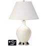 Ivory Empire 2-Lt Lamp - Outlets and USB in West Highland White