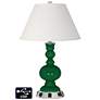 Ivory Empire Apothecary Lamp - 2 Outlets and 2 USBs in Greens