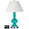 Ivory Empire Apothecary Lamp - 2 Outlets and 2 USBs in Turquoise