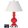 Ivory Empire Apothecary Lamp - 2 Outlets and USB in Poppy Red