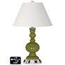 Ivory Empire Apothecary Lamp - 2 Outlets and USB in Rural Green