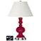 Ivory Empire Apothecary Lamp Outlets and USB in French Burgundy