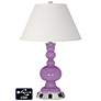 Ivory Empire Apothecary Lamp Outlets and USBs in African Violet