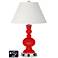Ivory Empire Apothecary Lamp - Outlets and USBs in Bright Red