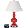 Ivory Empire Apothecary Lamp - Outlets and USBs in Cherry Tomato
