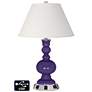 Ivory Empire Apothecary Lamp - Outlets and USBs in Izmir Purple