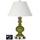 Ivory Empire Apothecary Lamp - Outlets and USBs in Rural Green