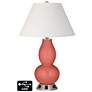 Ivory Empire Gourd Lamp - 2 Outlets and 2 USBs in Coral Reef