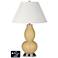 Ivory Empire Gourd Lamp - 2 Outlets and 2 USBs in Humble Gold