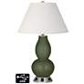 Ivory Empire Gourd Lamp - 2 Outlets and 2 USBs in Secret Garden