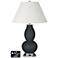 Ivory Empire Gourd Lamp - 2 Outlets and USB in Black of Night