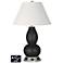 Ivory Empire Gourd Lamp - 2 Outlets and USB in Caviar Metallic