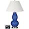 Ivory Empire Gourd Lamp - 2 Outlets and USB in Dazzling Blue
