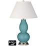 Ivory Empire Gourd Lamp - 2 Outlets and USB in Reflecting Pool