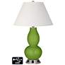 Ivory Empire Gourd Table Lamp - 2 Outlets and 2 USBs in Gecko