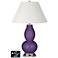 Ivory Empire Gourd Table Lamp - 2 Outlets and USB in Acai