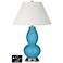 Ivory Empire Gourd Table Lamp - 2 Outlets and USB in Jamaica Bay