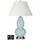 Ivory Empire Gourd Table Lamp - 2 Outlets and USB in Vast Sky