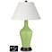 Ivory Empire Jug Lamp - 2 Outlets and 2 USBs in Lime Rickey