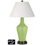 Ivory Empire Jug Lamp - 2 Outlets and 2 USBs in Lime Rickey