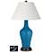 Ivory Empire Jug Lamp - 2 Outlets and 2 USBs in Mykonos Blue