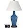 Ivory Empire Jug Lamp - 2 Outlets and 2 USBs in Regatta Blue