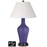 Ivory Empire Jug Lamp - 2 Outlets and 2 USBs in Valiant Violet