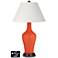 Ivory Empire Jug Table Lamp - 2 Outlets and 2 USBs in Daredevil