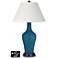 Ivory Empire Jug Table Lamp - 2 Outlets and 2 USBs in Oceanside