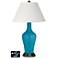 Ivory Empire Jug Table Lamp - 2 Outlets and USB in Caribbean Sea