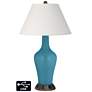 Ivory Empire Jug Table Lamp - 2 Outlets and USB in Great Falls