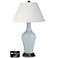Ivory Empire Jug Table Lamp - 2 Outlets and USB in Take Five