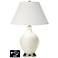 Ivory Empire Lamp - 2 Outlets and USB in West Highland White