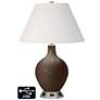 Ivory Empire Table Lamp - 2 Outlets and USB in Carafe