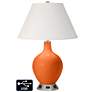 Ivory Empire Table Lamp - 2 Outlets and USB in Invigorate