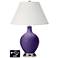 Ivory Empire Table Lamp - 2 Outlets and USB in Izmir Purple