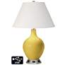 Ivory Empire Table Lamp - 2 Outlets and USB in Nugget