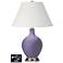 Ivory Empire Table Lamp - 2 Outlets and USB in Purple Haze