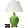 Ivory Empire Table Lamp - 2 Outlets and USB in Rosemary Green