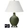 Ivory Empire Table Lamp - 2 Outlets and USB in Secret Garden